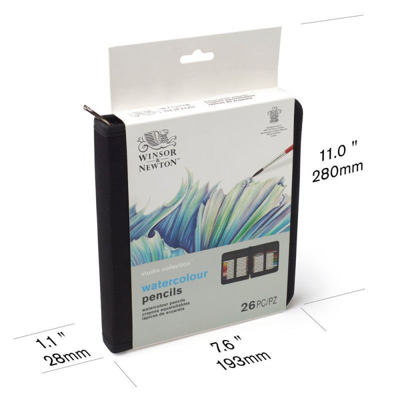 Trousse de 24 crayons aquarellables Studio Winsor et Newton