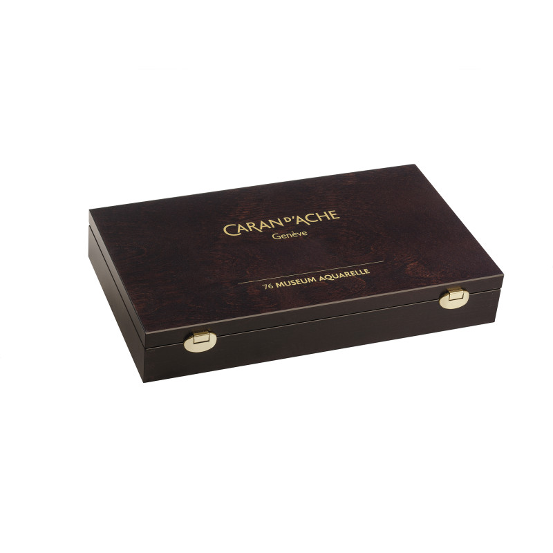 Coffret bois de 76 crayons Museum Aquarelle Caran d'Ache