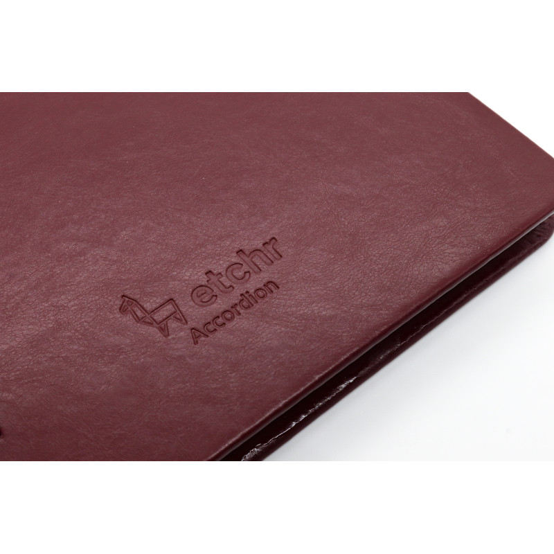 Album accordéon 100% coton 230g 30 pages 13x21 grain satiné Etchr