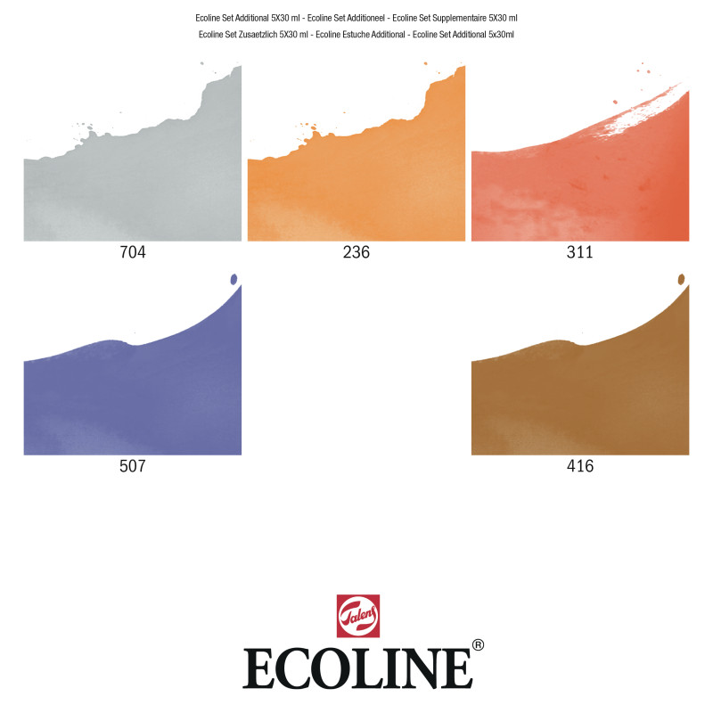 Ecoline set additional 5x30ml