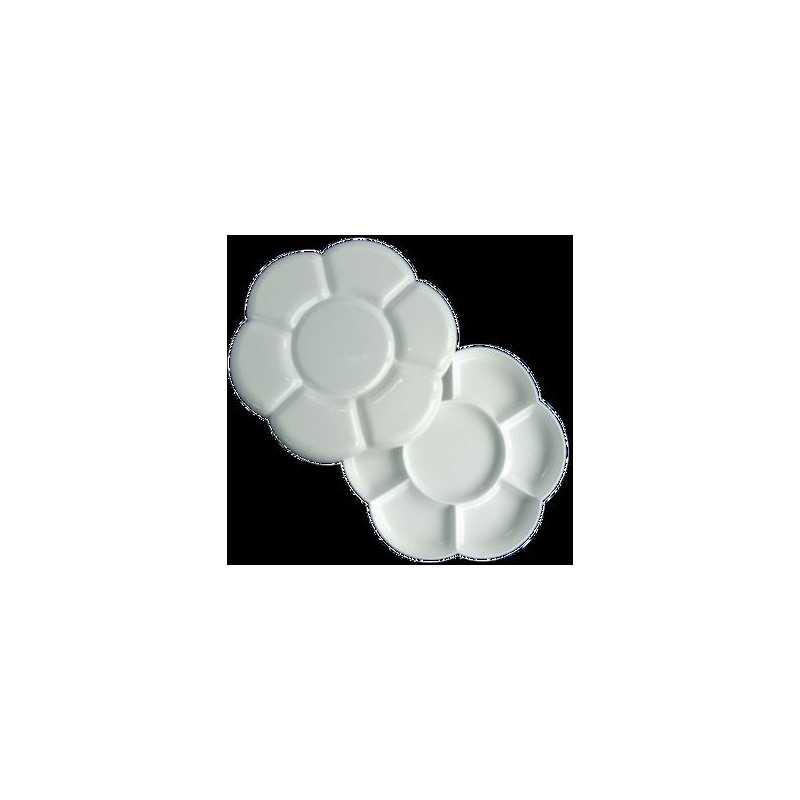 Palette plastique marguerite 7 alvéoles avec couvercle