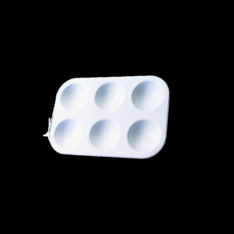 Palette plastique rectangulaire 6 alvéoles