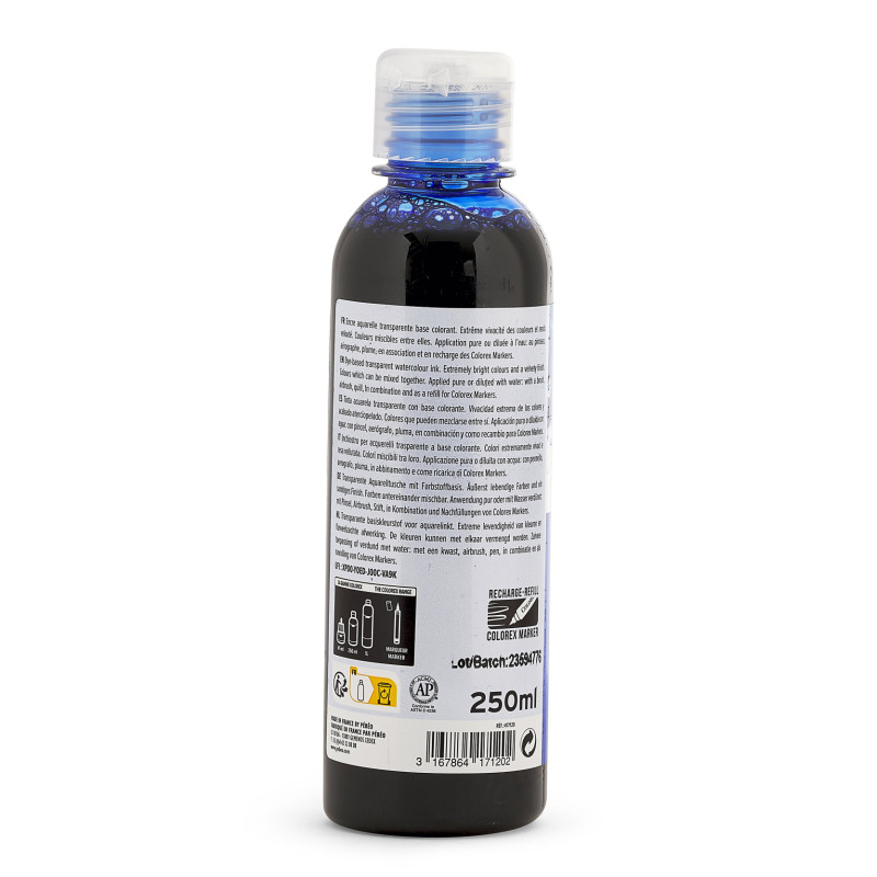 Bleu outremer - Encre aquarelle Colorex 250ml Pébéo