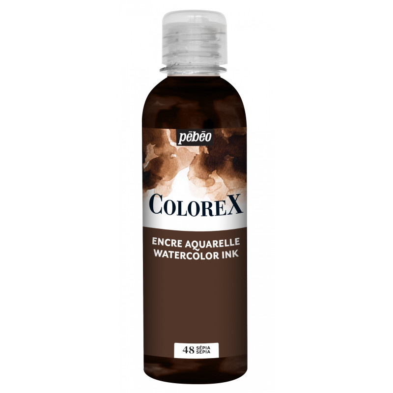 Sépia - Encre aquarelle Colorex 250ml Pébéo