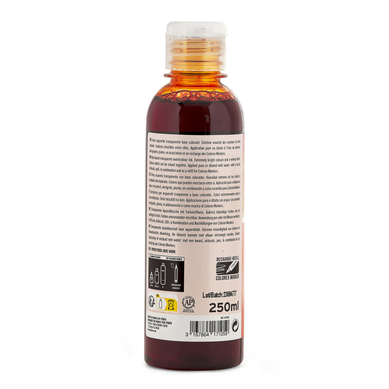 Orange - Encre aquarelle Colorex 250ml Pébéo