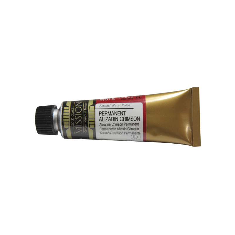 Permanent alizarin carmin - aquarelle Tube 15ml Gold Class Mijello