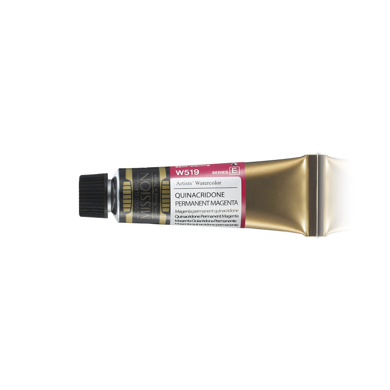 Quinacridone permanent magenta - aquarelle Tube 15ml Gold Class Mijello