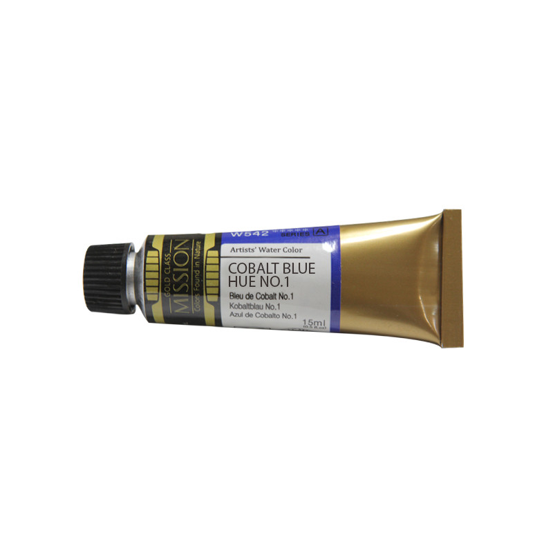 Bleu de cobalt No1 - aquarelle Tube 15ml Gold Class Mijello