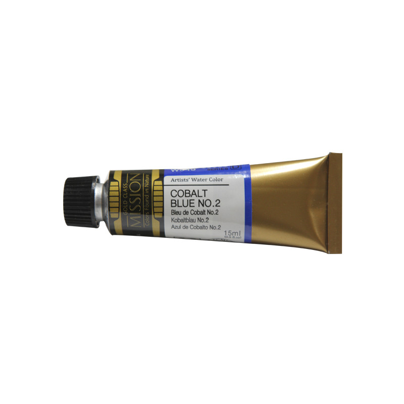 Bleu de cobalt No2 - aquarelle Tube 15ml Gold Class Mijello
