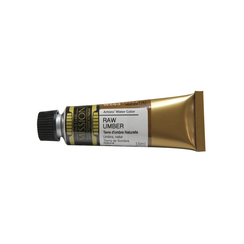 Terre d'ombre natuelle - aquarelle Tube 15ml Gold Class Mijello