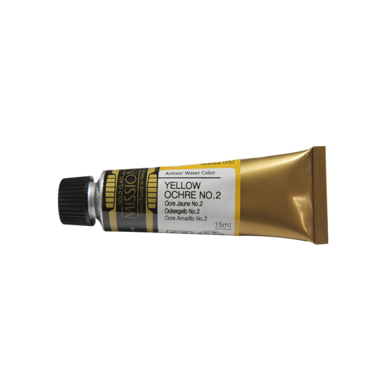 Ocre jaune No2 - aquarelle Tube 15ml Gold Class Mijello