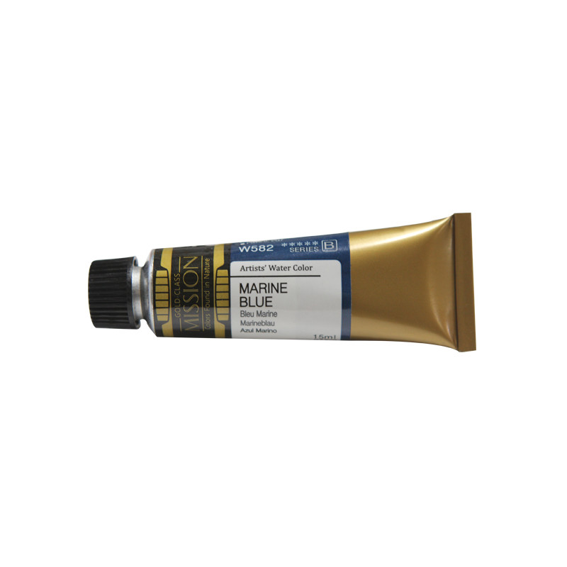 Bleu marine - aquarelle Tube 15ml Gold Class Mijello