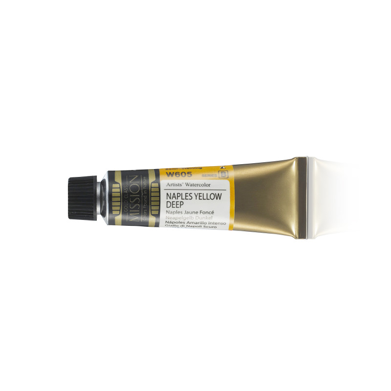 Naples jaune foncé - aquarelle Tube 15ml Gold Class Mijello