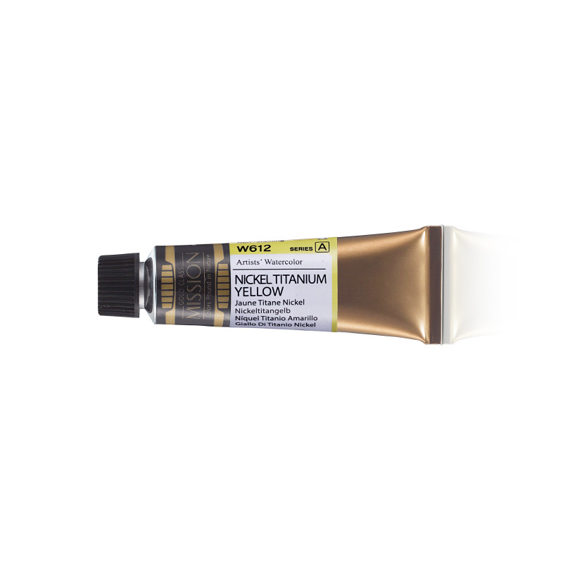 Jaune titane nickel - aquarelle Tube 15ml Gold Class Mijello