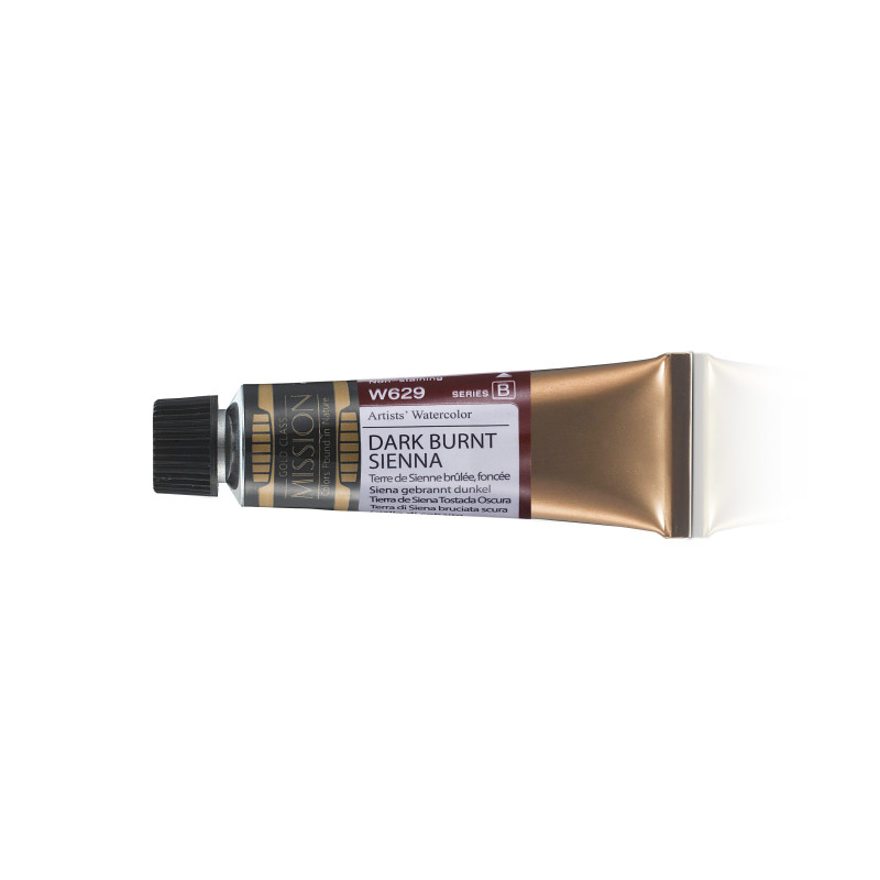 Terre de sienne brûlée foncée - aquarelle Tube 15ml Gold Class Mijello