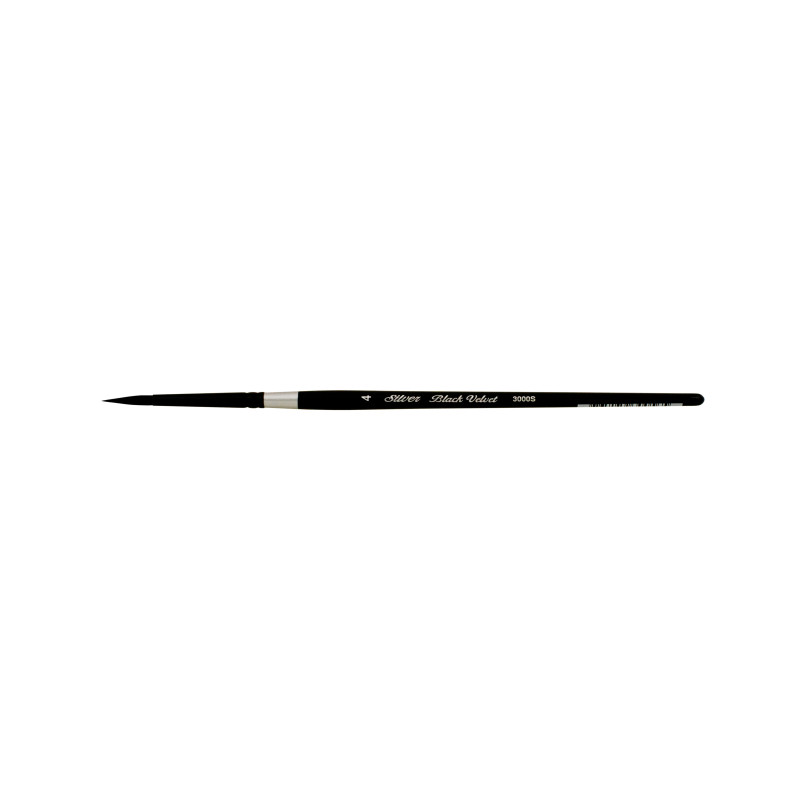 Assortiment de 3 pinceaux 3000S n°0,2,4 Black Velvet