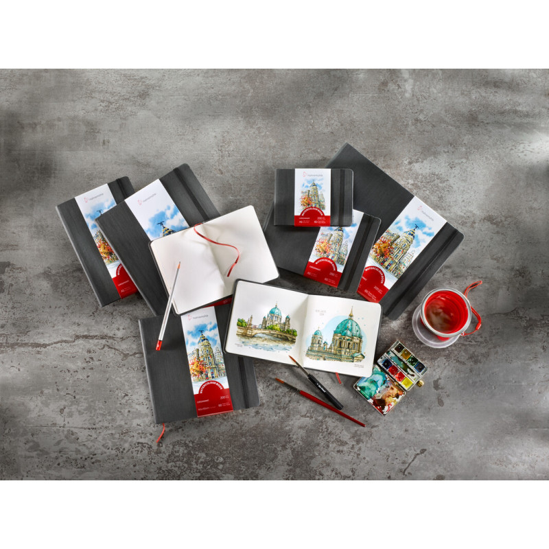 Watercolour book Hahnemühle 30f 200g grain fin A4 21x29,7paysage