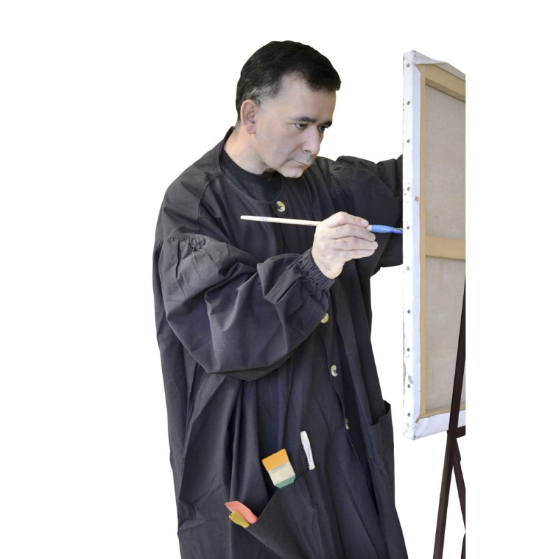Blouse de peinture Corot noire modèle Homme 