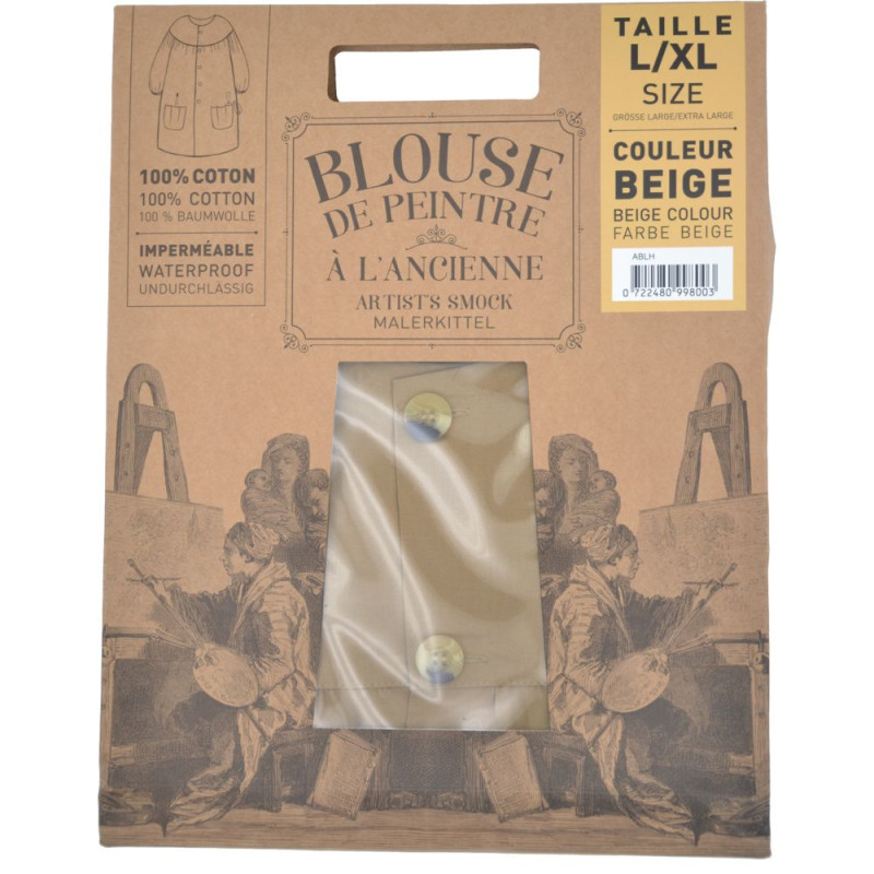 Blouse de peinture Corot beige modèle Homme 