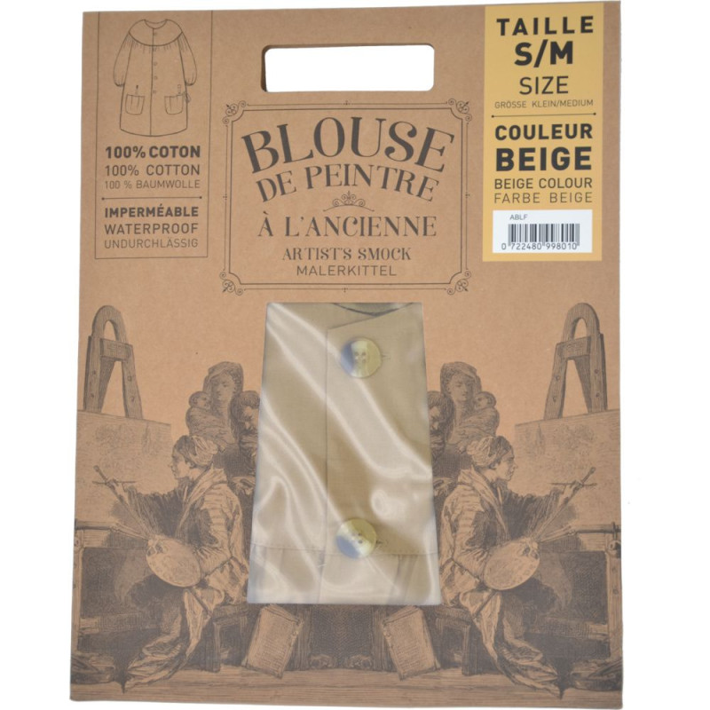 Blouse de peinture Corot beige modèle Femme 