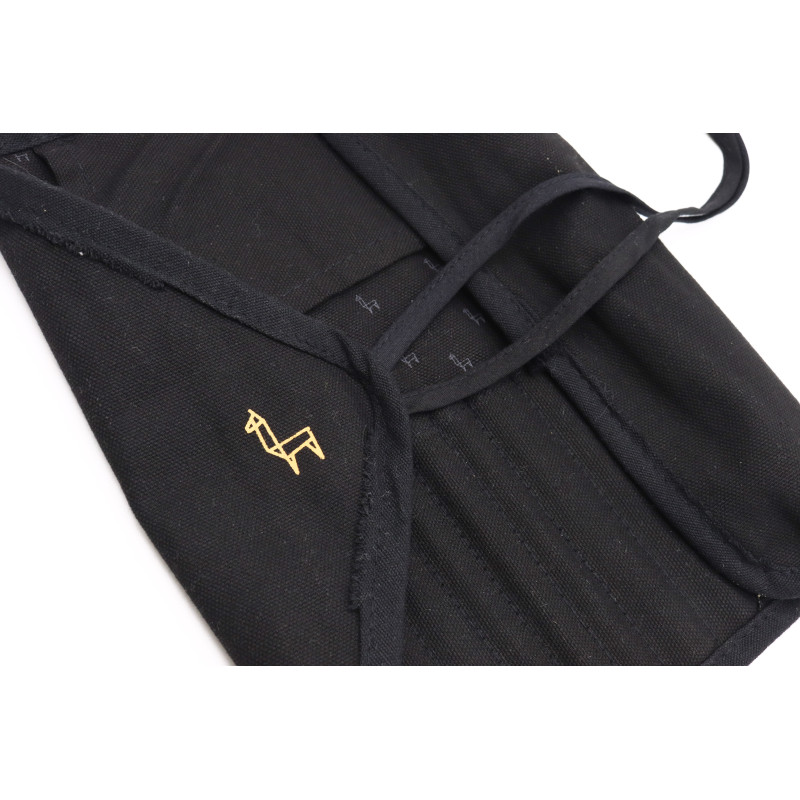 Trousse tissu noire emplacement 10 pinceaux Etchr