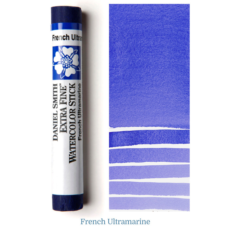 Bleu outremer français - aquarelle extra-fine stick Daniel Smith