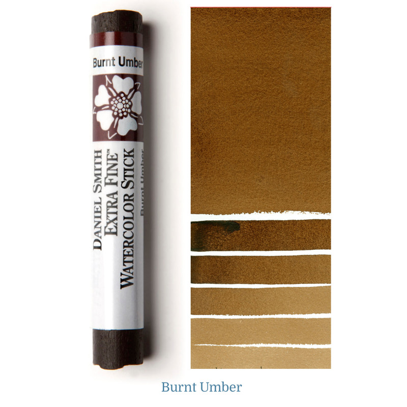Terre d'Ombre brûlée - aquarelle extra-fine stick Daniel Smith