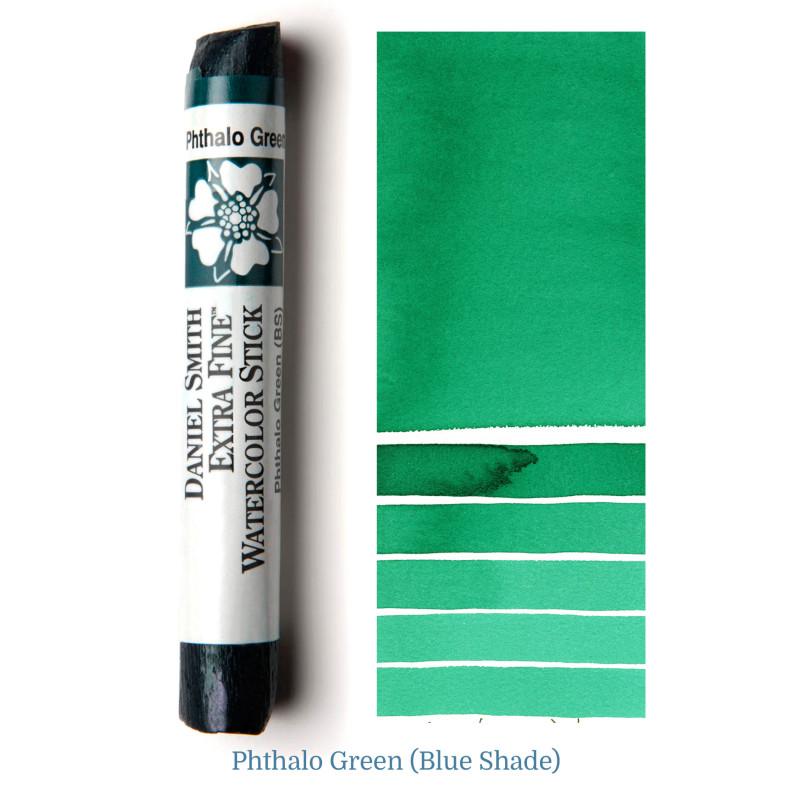 Vert de phtalo nuance bleue - aquarelle extra-fine stick Daniel Smith