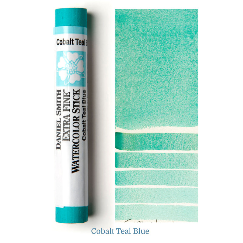 Bleu sarcelle de cobalt - aquarelle extra-fine stick Daniel Smith