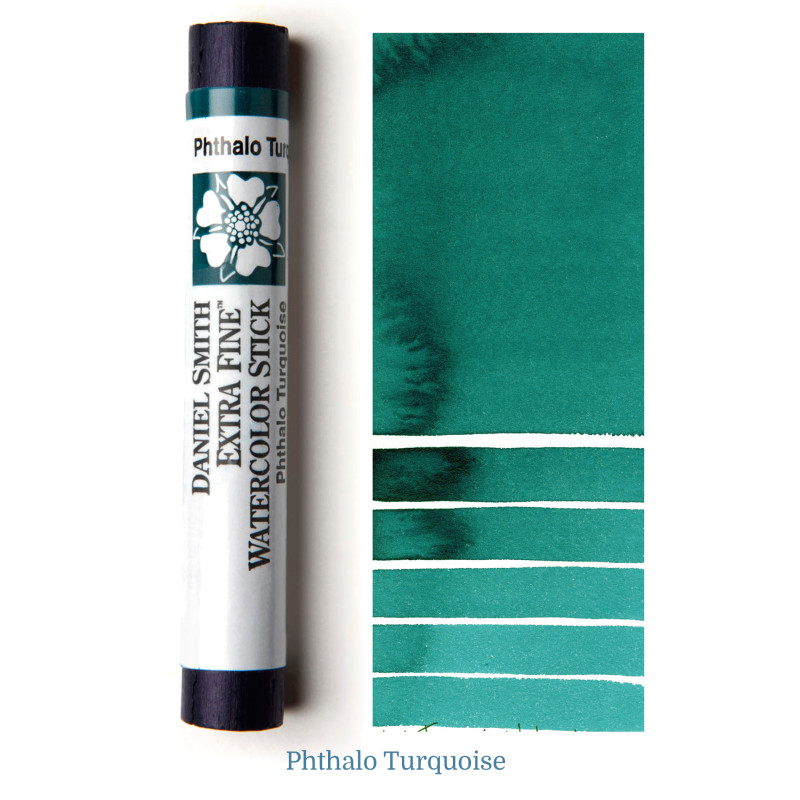 Turquoise de phtalo - aquarelle extra-fine stick Daniel Smith