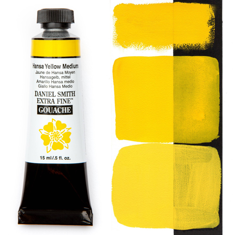 Jaune de hansa moyen - gouache extra fine Tube 15 ml Daniel Smith