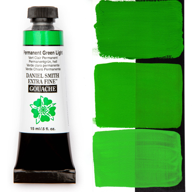 Vert clair permanent - gouache extra fine Tube 15 ml Daniel Smith