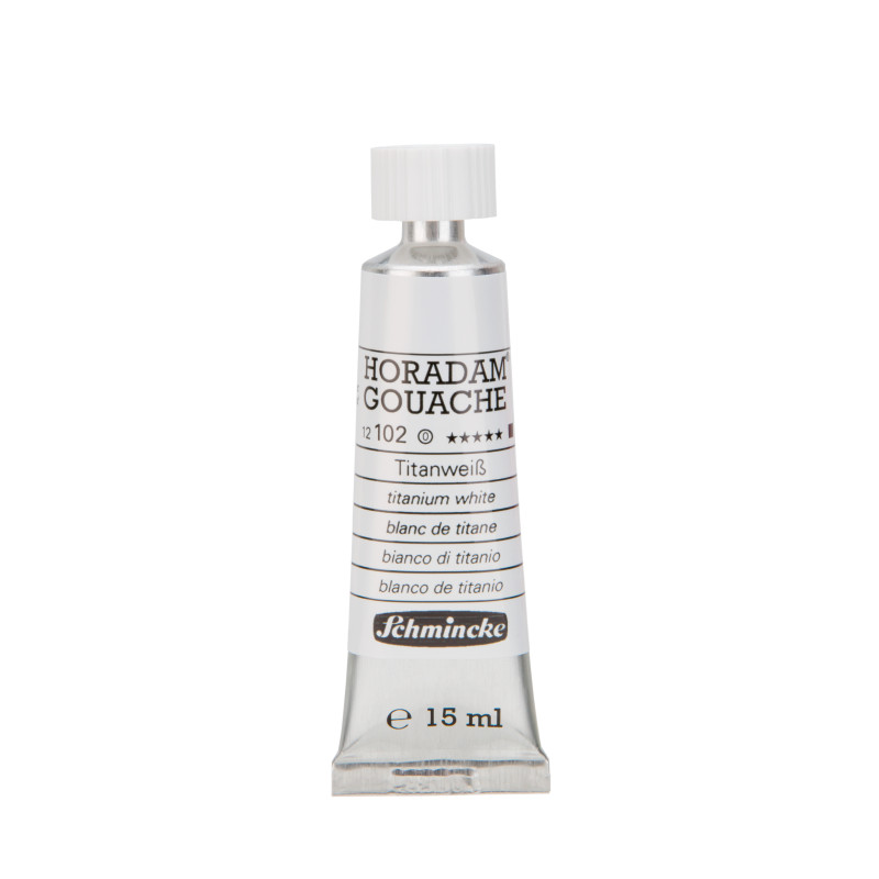 Blanc de titane - Gouache extra fine Tube 15 ml Schmincke Horadam