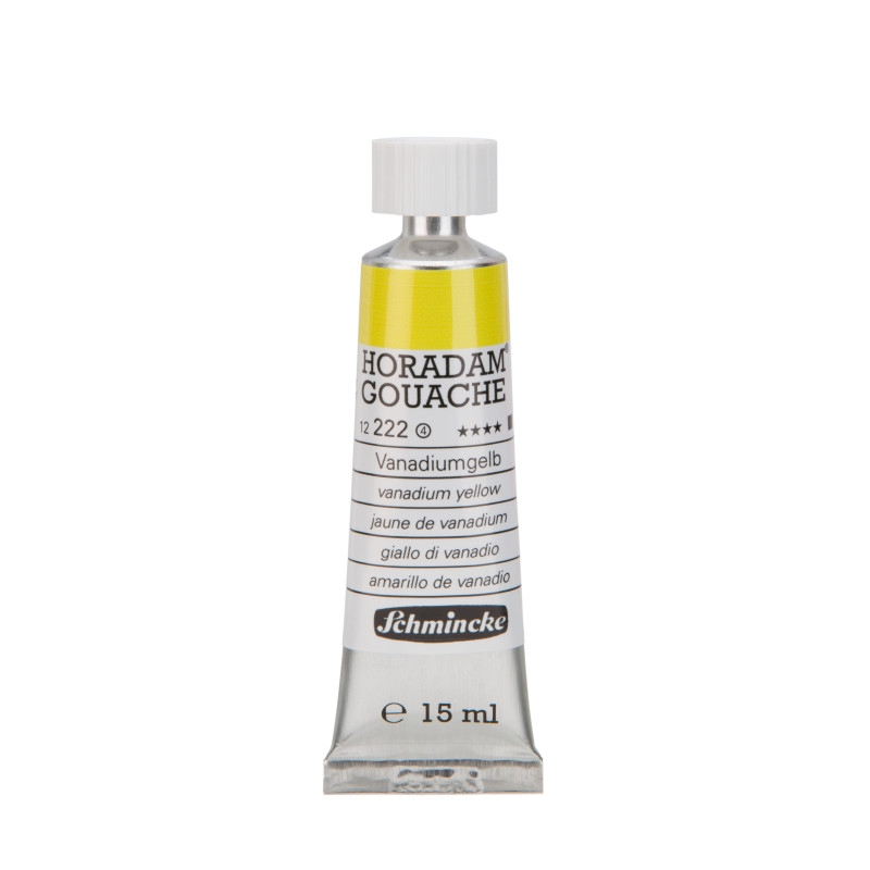 Jaune de vanadium - Gouache extra fine Tube 15 ml Schmincke Horadam