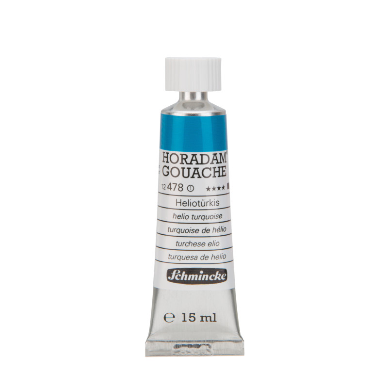 Turquoise d'hélio - Gouache extra fine Tube 15 ml Schmincke Horadam