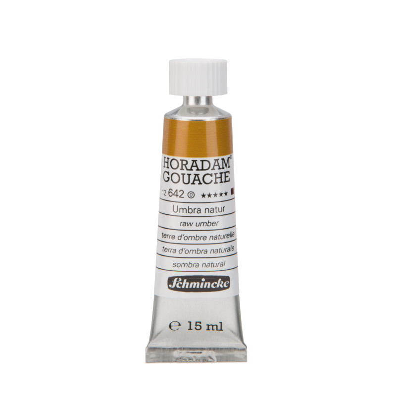 Terre d'ombre naturelle - Gouache extra fine Tube 15 ml Schmincke Horadam