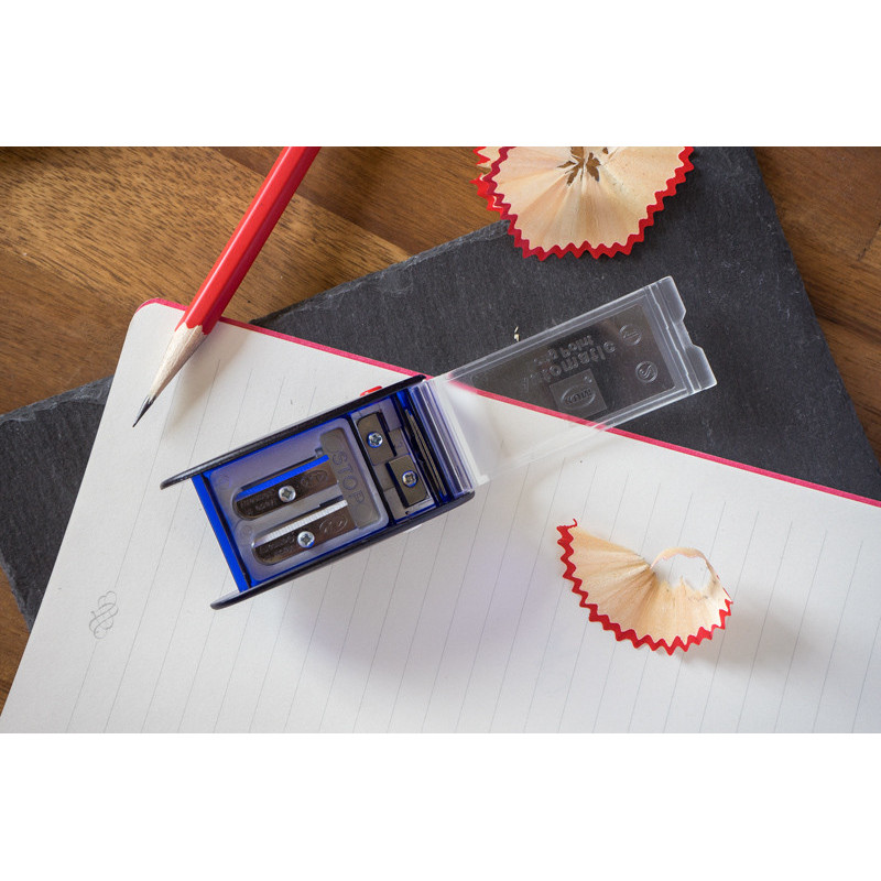 Taille-crayon longue pointe 8mm bleu AS2M Kum