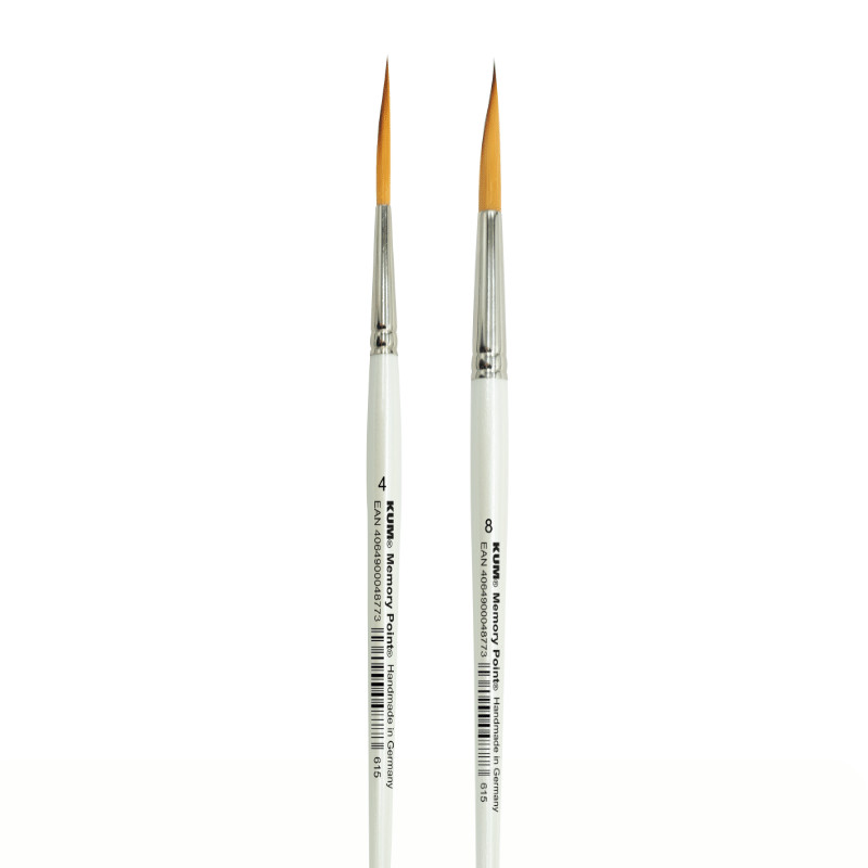 Pinceau aquarelle épée rond Memory Point n°8 Kum
