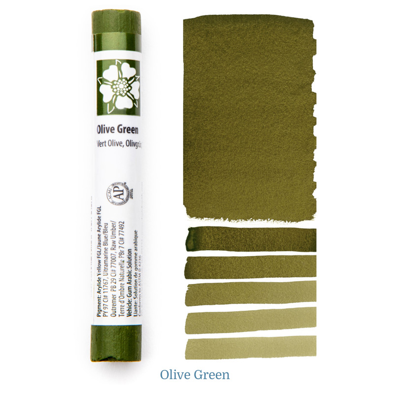 Vert olive - aquarelle extra-fine stick Daniel Smith