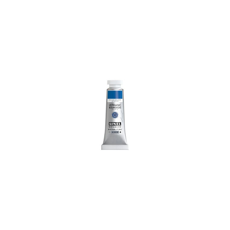 Bleu céruleum (imit.) - gouache extra fine Tube 14 ml Lefranc Bourgeois