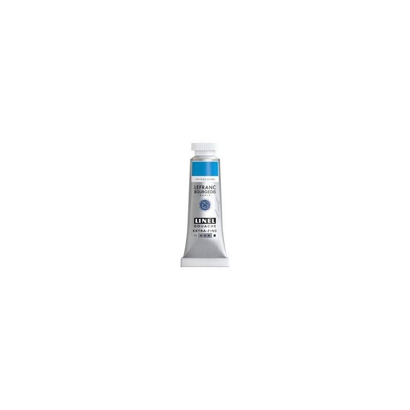 Bleu ton azural - gouache extra fine Tube 14 ml Lefranc Bourgeois