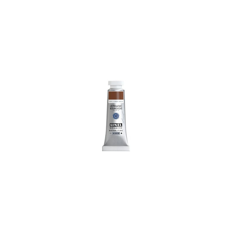 Terre d'ombre brûlée - gouache extra fine Tube 14 ml Lefranc Bourgeois