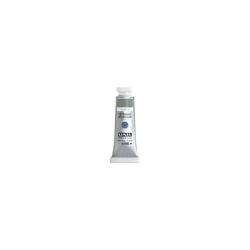 Gris neutre - gouache extra fine Tube 14 ml Lefranc Bourgeois