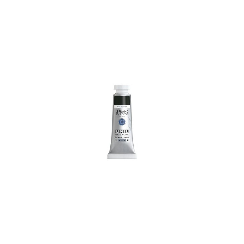 Noir d'ivoire - gouache extra fine Tube 14 ml Lefranc Bourgeois