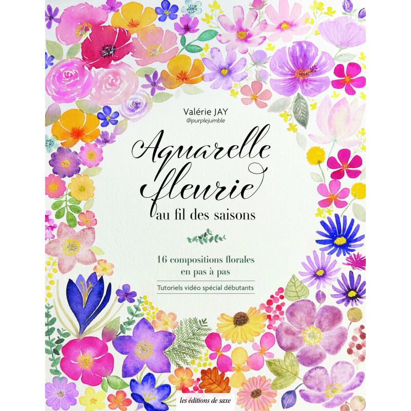 Aquarelle Fleurie au fils des saisons, Valérie Jay