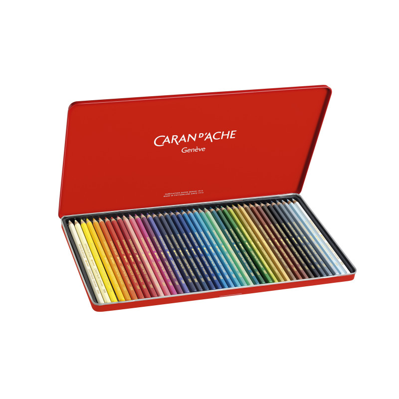 Boîte métal 40 crayons Caran d'Ache Supracolor Soft 