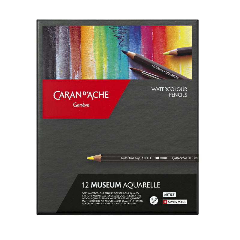 Boîte carton de 12 crayons Museum Aquarelle Caran d'Ache