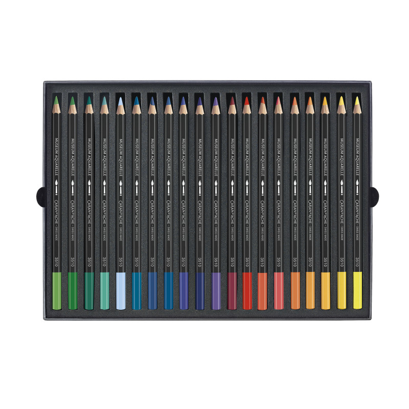Coffret carton de 40 crayons Museum Caran d'Ache