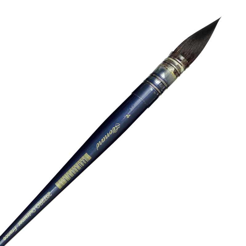 Pinceau lavis plume synthétique léonard gamme outremer série 2072 RO n°3