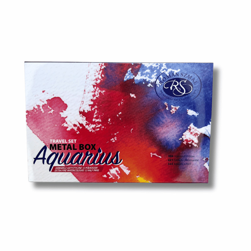 Boîte métal voyage 12 1/2 godetsd'aquarelle extra-fine Roman Szmal